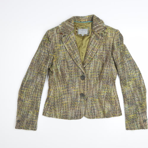 Marks and Spencer Per Una Women's Multicoloured Tweed Blazer Size 8