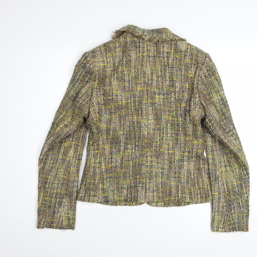 Marks and Spencer Per Una Women's Multicoloured Tweed Blazer Size 8