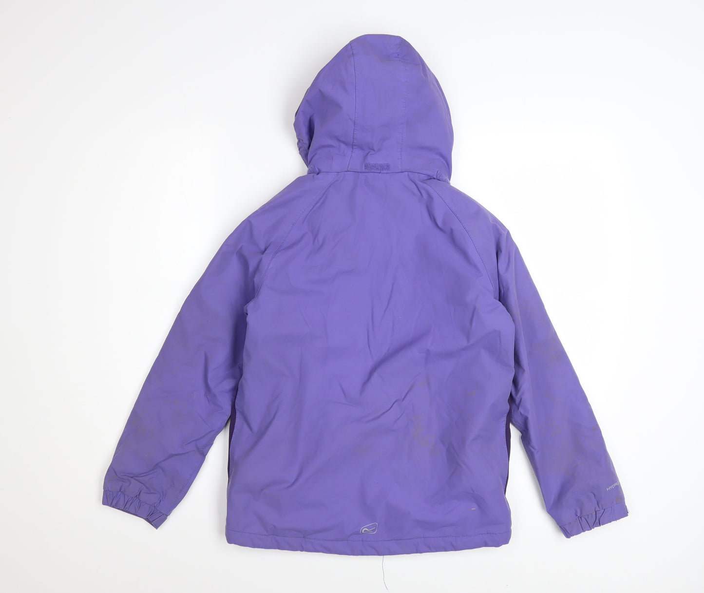 Regatta Girls Purple Waterproof Hooded Puffer Jacket 9-10 Years