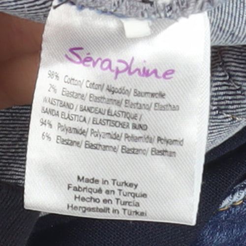 Seraphine Women's Blue Tall Size 12 Skinny Maternity Jeans
