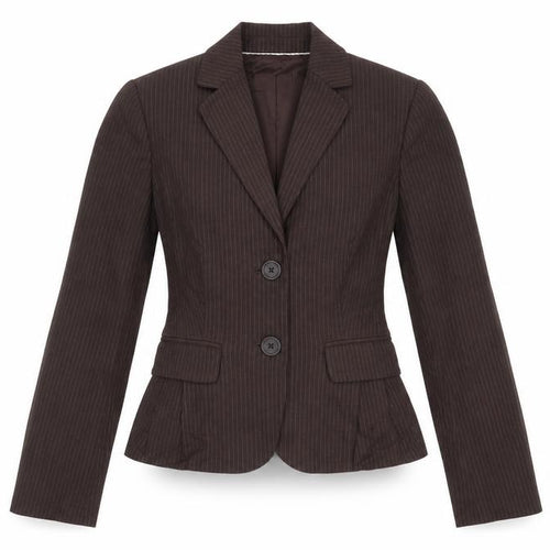 Banana Republic Women's Brown Pinstripe Petite Blazer Size 2