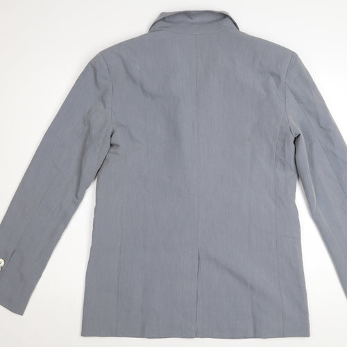 Glamorous Women Grey Two-Button Single-Breasted Blazer UK 8