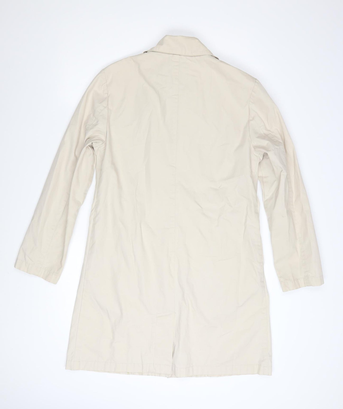 Marks and Spencer Per Una Women's Beige Small Mid-Length Trench Coat