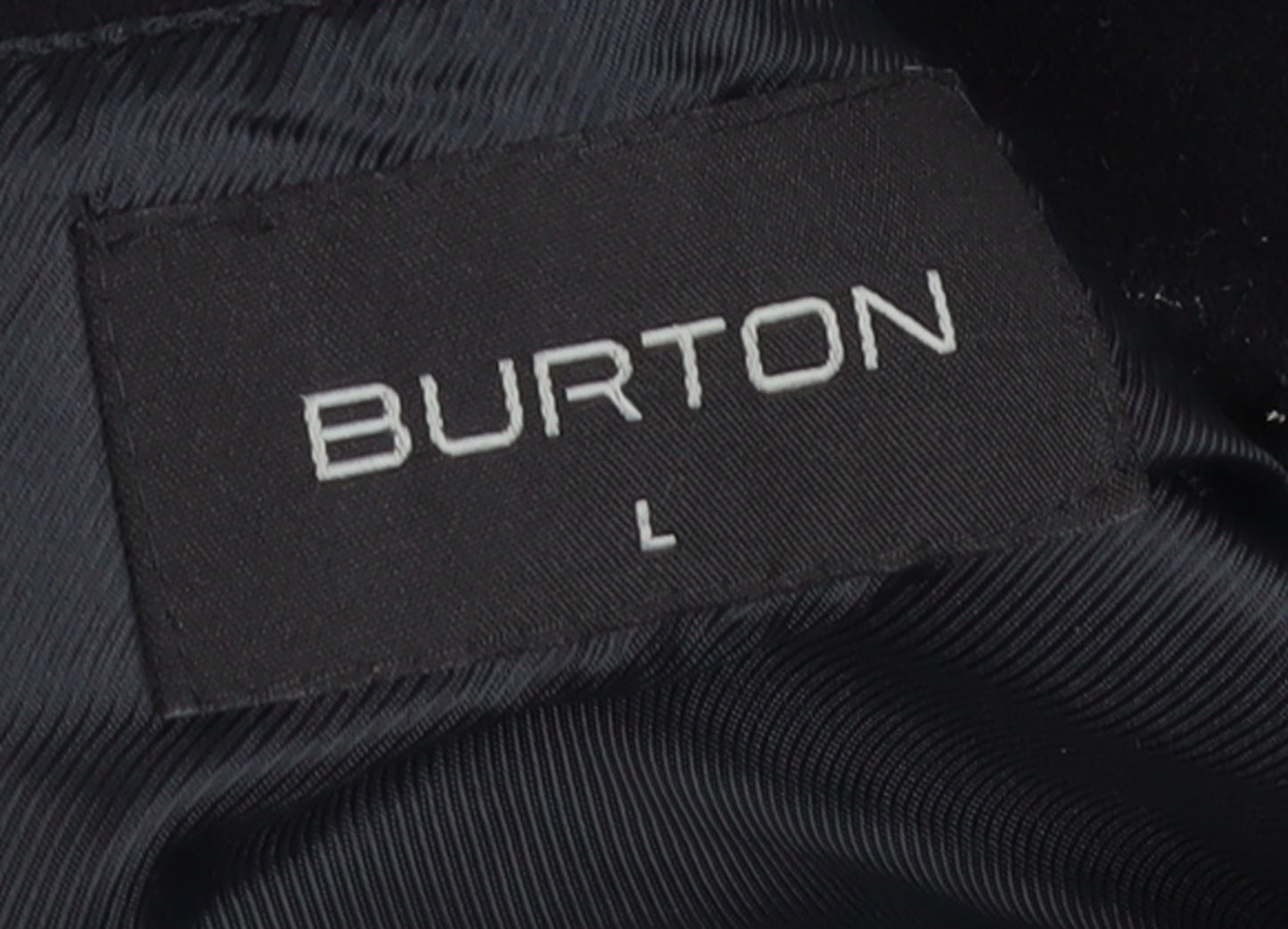 Burton Men Black Wool Cashmere Blend Pea Coat L Classic Fit