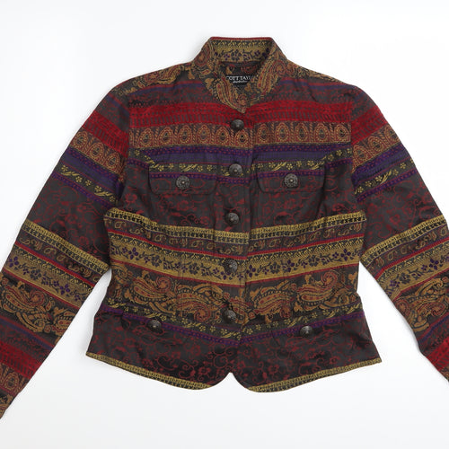Scott Taylor Women’s Multicoloured Petite Paisley Military Jacket S