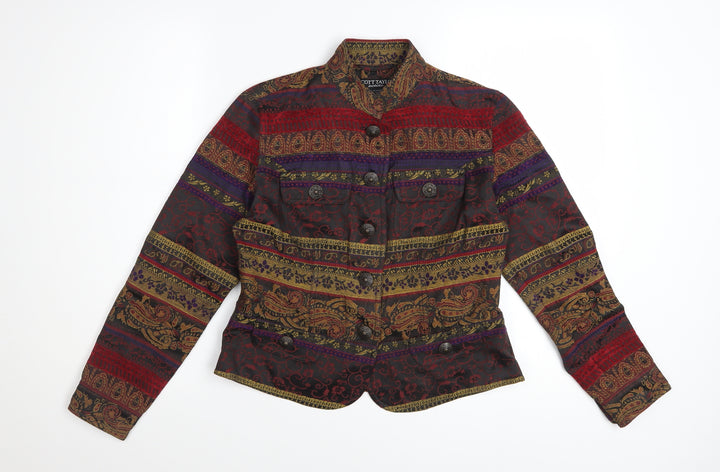 Scott Taylor Women’s Multicoloured Petite Paisley Military Jacket S