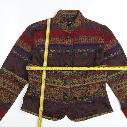 Scott Taylor Women’s Multicoloured Petite Paisley Military Jacket S