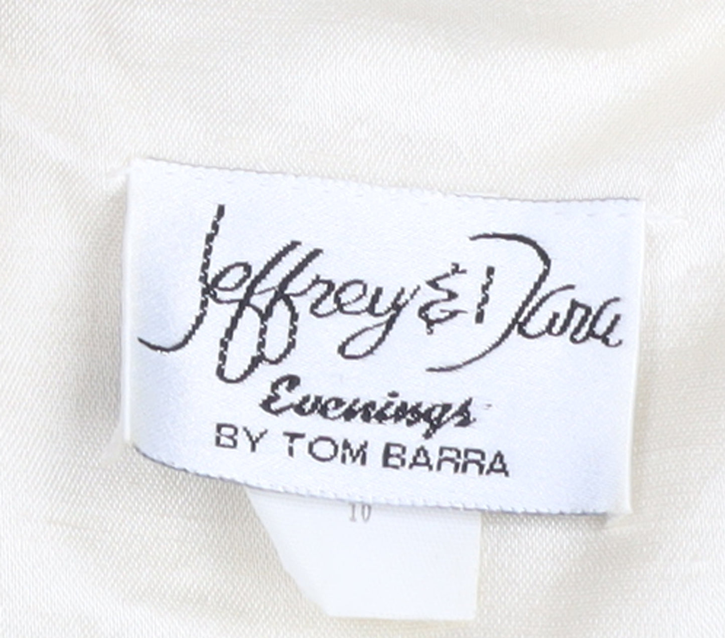 Jeffrey & Dara Women’s Ivory Embroidered Single Button Blazer Size 10
