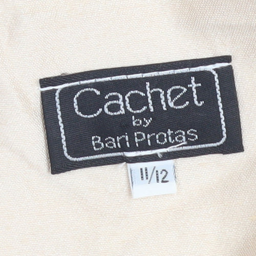 Cachet by Bari Protas Women’s Beige Formal Bow Blazer Size 12