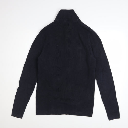 Jack & Jones Men's Blue Full Zip Cotton Jumper XL