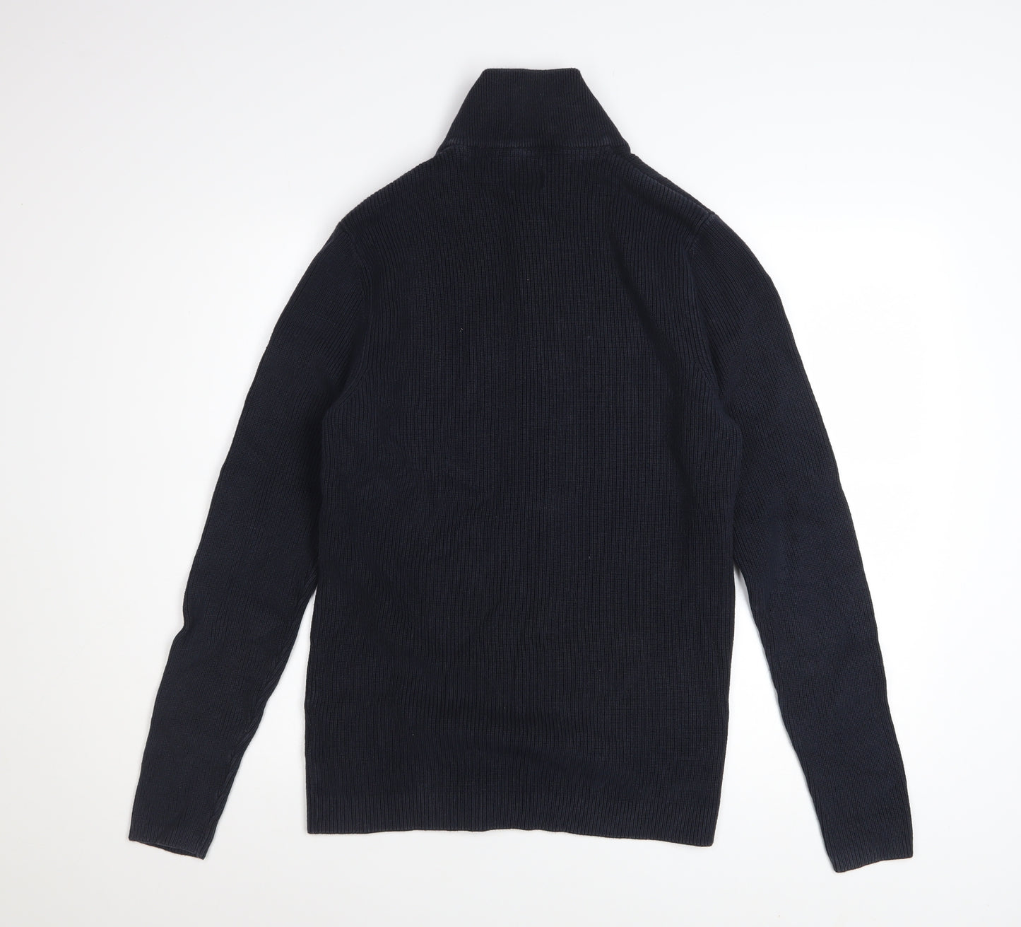 Jack & Jones Men's Blue Full Zip Cotton Jumper XL