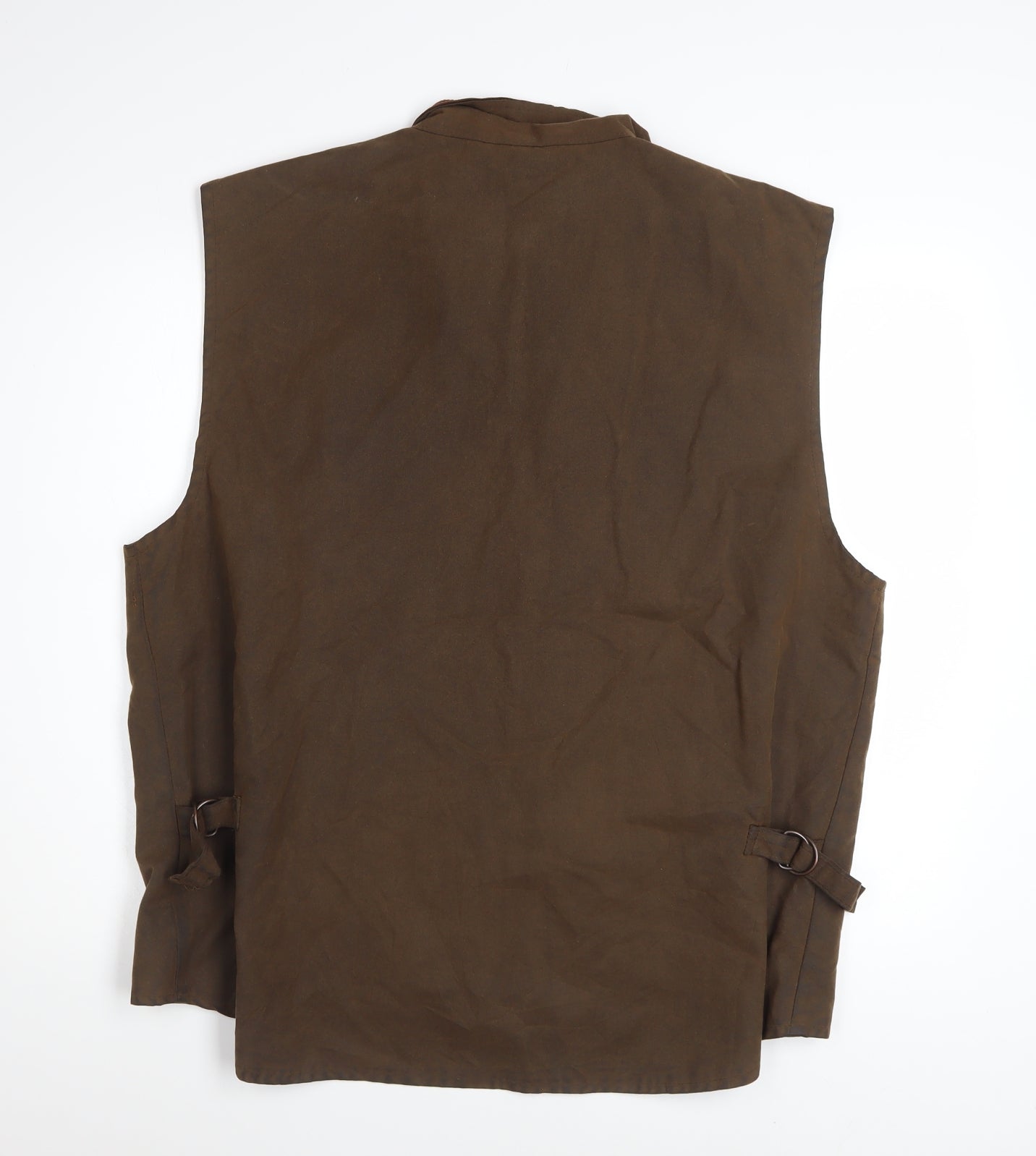 Sydney Oilskin Men Brown XL Waxed Cotton Bodywarmer Waistcoat
