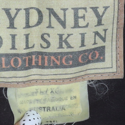 Sydney Oilskin Men Brown XL Waxed Cotton Bodywarmer Waistcoat