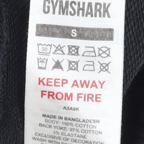 Gymshark Men’s Black Jogger Trousers Small Regular Fit