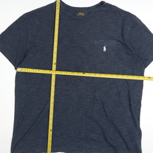 Polo Ralph Lauren Mens Blue Classic Fit Cotton T-Shirt Size L