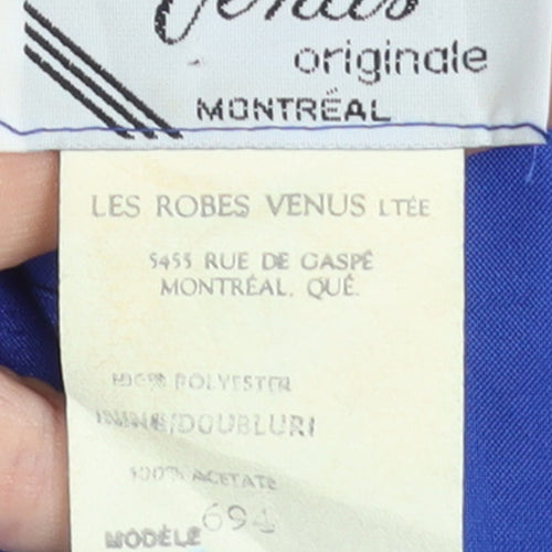 Venus Originale Women’s Blue Embroidered Formal Blazer Size 16