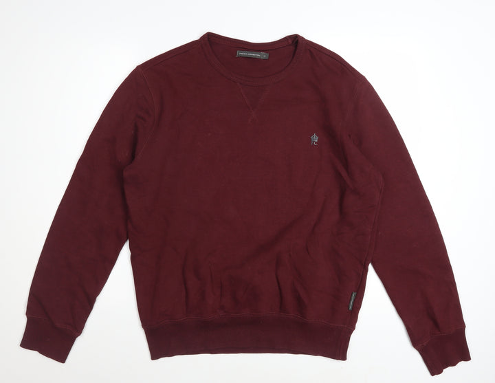French Connection Men's Red Crew Neck Sweatshirt Size M