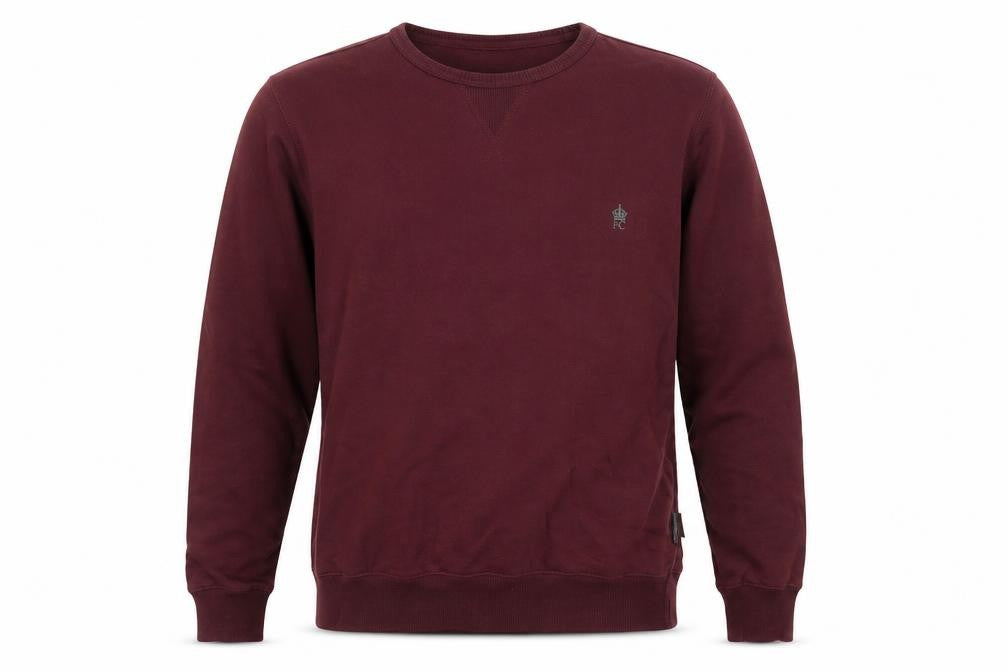 French Connection Men's Red Crew Neck Sweatshirt Size M