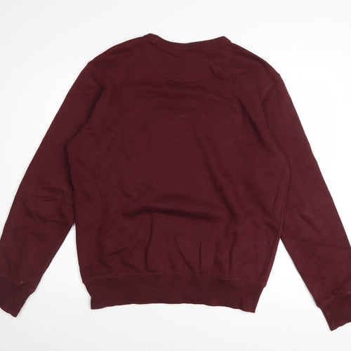 French Connection Men's Red Crew Neck Sweatshirt Size M