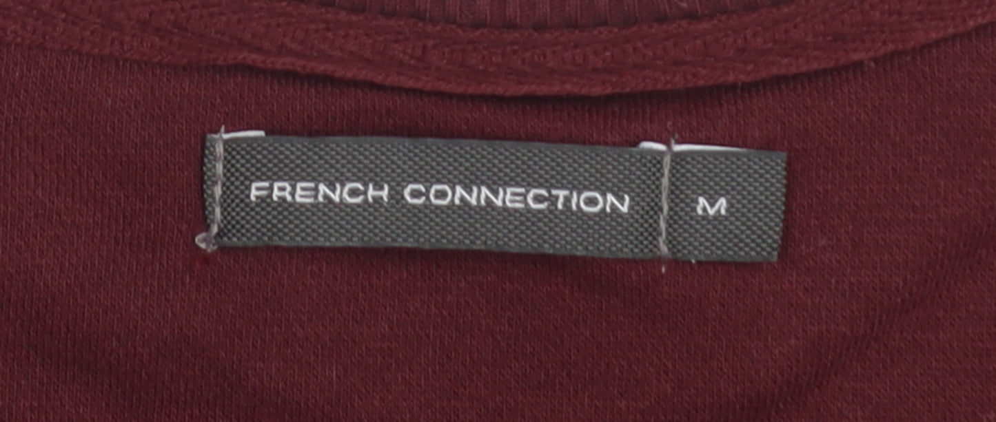 French Connection Men's Red Crew Neck Sweatshirt Size M