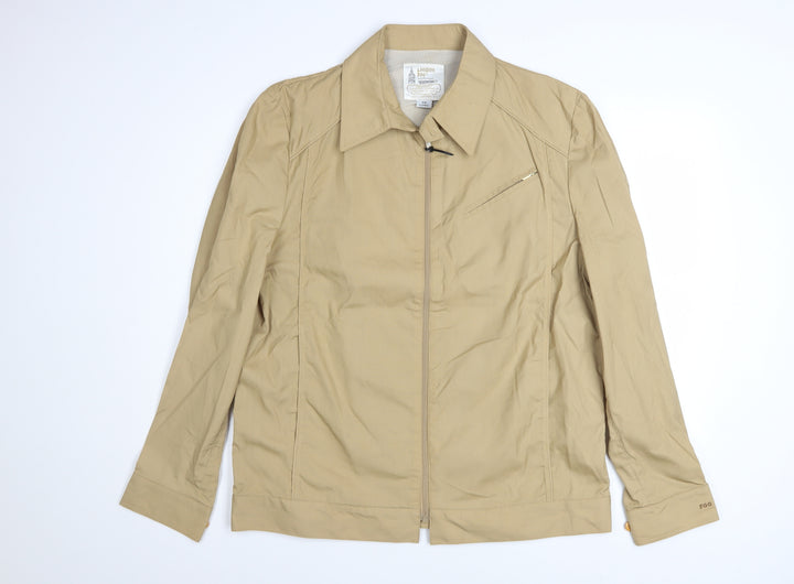 London Fog Men's Beige 44L Classic Lightweight Zip Jacket