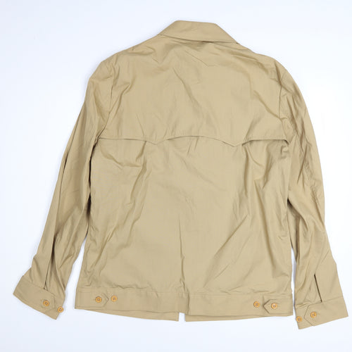 London Fog Men's Beige 44L Classic Lightweight Zip Jacket