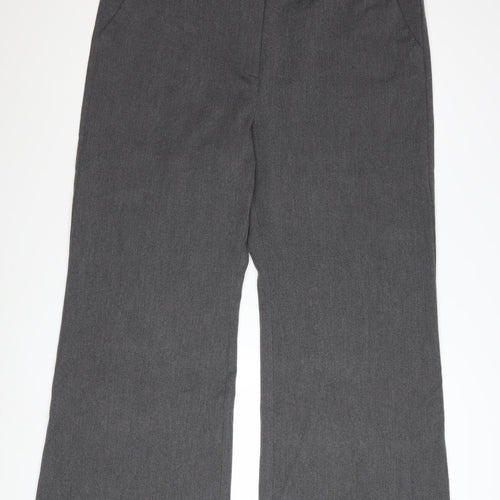 Tu Women’s Grey Wide-Leg Stretch Trousers Size 18 Workwear