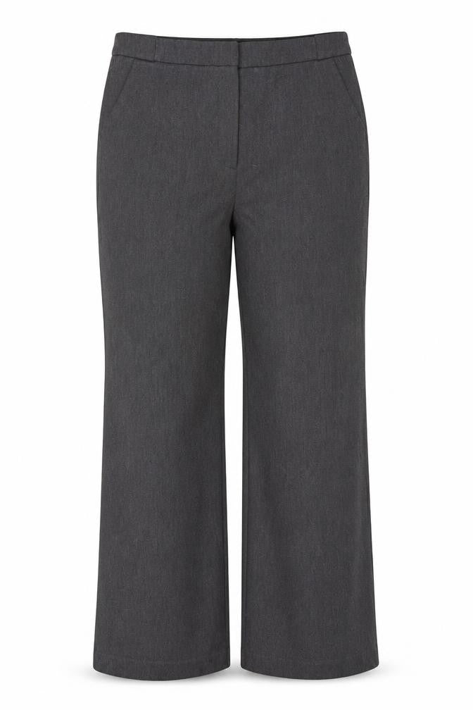 Tu Women’s Grey Wide-Leg Stretch Trousers Size 18 Workwear