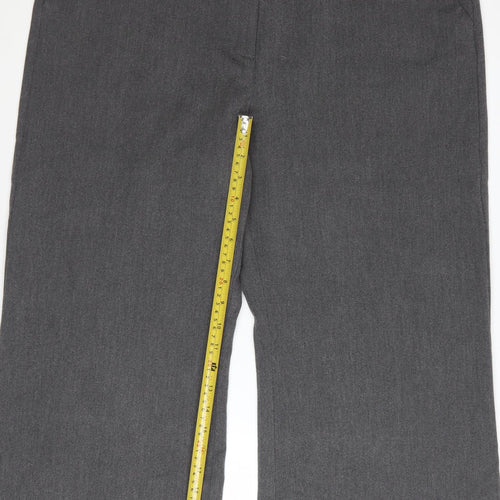 Tu Women’s Grey Wide-Leg Stretch Trousers Size 18 Workwear