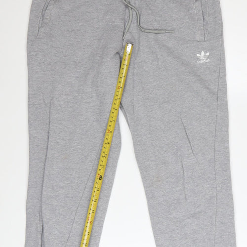 Adidas Women’s Grey Cotton Jogger Trousers Size 16