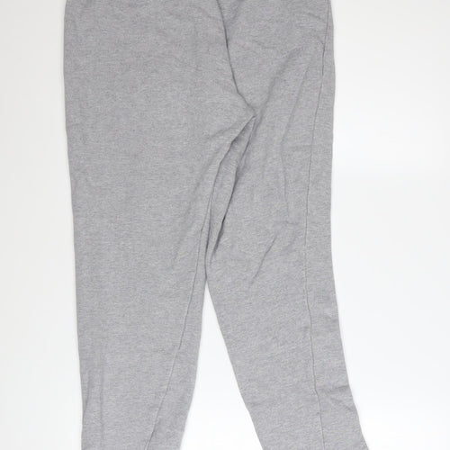 Adidas Women’s Grey Cotton Jogger Trousers Size 16