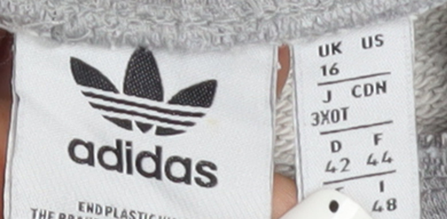 Adidas Women’s Grey Cotton Jogger Trousers Size 16