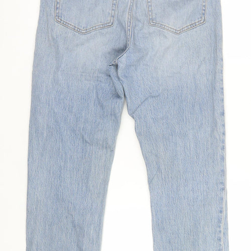 H&M Women’s Blue High Rise Mom Jeans Size 8 Regular Fit