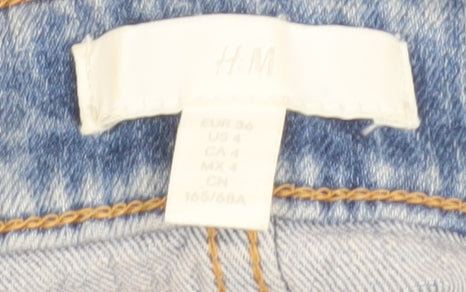 H&M Women’s Blue High Rise Mom Jeans Size 8 Regular Fit