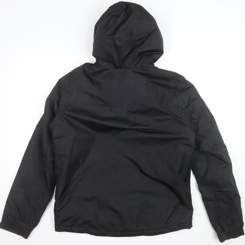Crivit Men's Black Hooded Puffer Jacket Size 38 Regular Outdoor