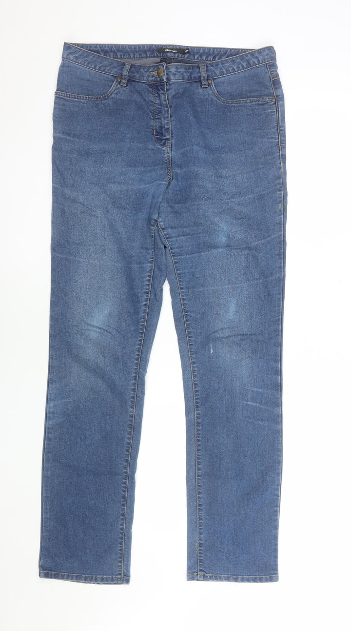 Rohan Women Blue Size 12 Regular Straight Leg Jeans