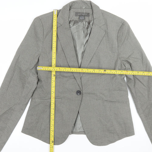 Suzy Shier Women's Grey Houndstooth Tailored Blazer Size 14