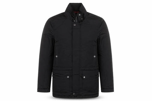 Thomas Nash Men's Black Parka Jacket Size S Water Resistant