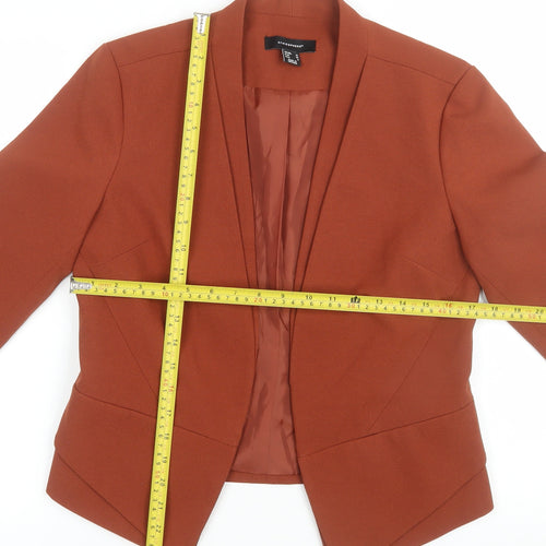 Atmosphere Women's Brown Size 10 Open Front Lined Blazer