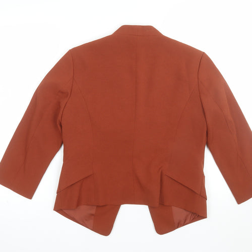 Atmosphere Women's Brown Size 10 Open Front Lined Blazer