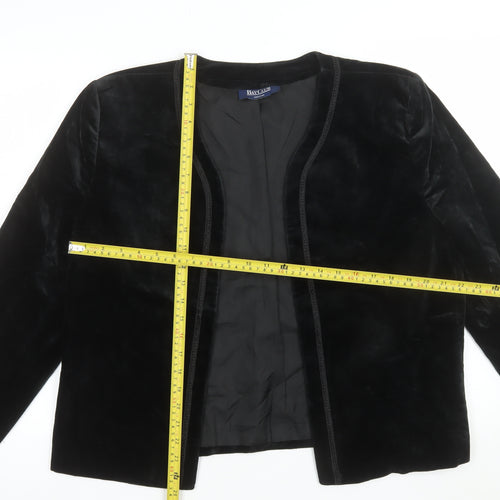 Bay Club Women's Black Cotton Velvet Jacket Size 14