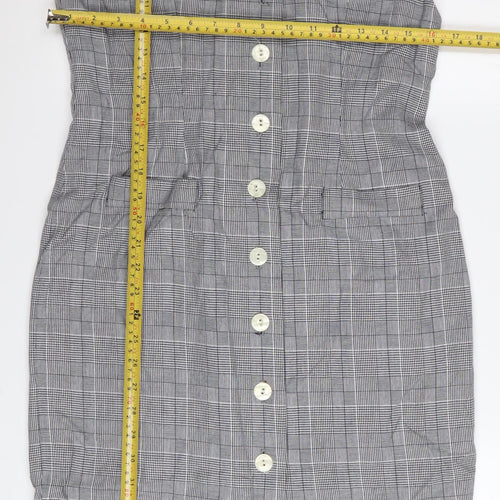 Talbots Petites Grey Check Sheath Business Dress Size 6