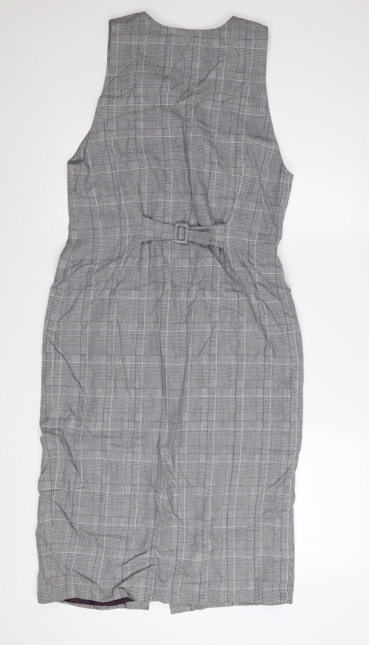 Talbots Petites Grey Check Sheath Business Dress Size 6
