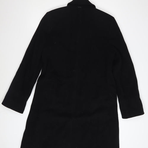 Cleo Petites Women’s Black Wool Blend Mid-Length Coat Size 6