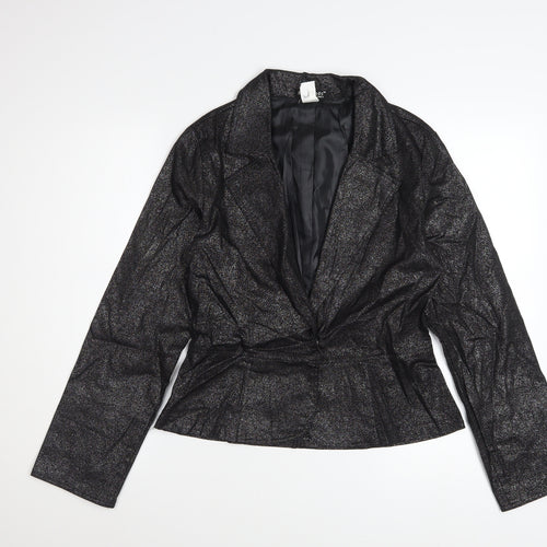 Roommates California Women’s Black L Glitter Blazer Jacket