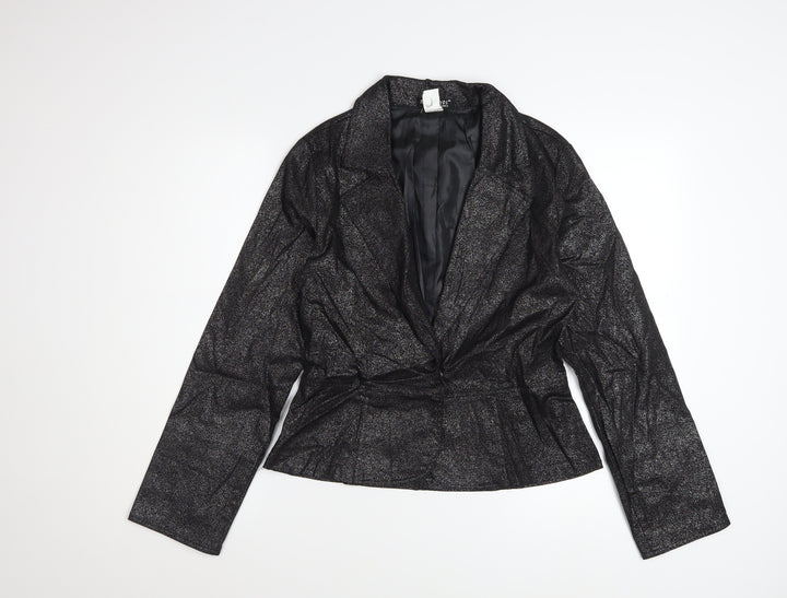 Roommates California Women’s Black L Glitter Blazer Jacket