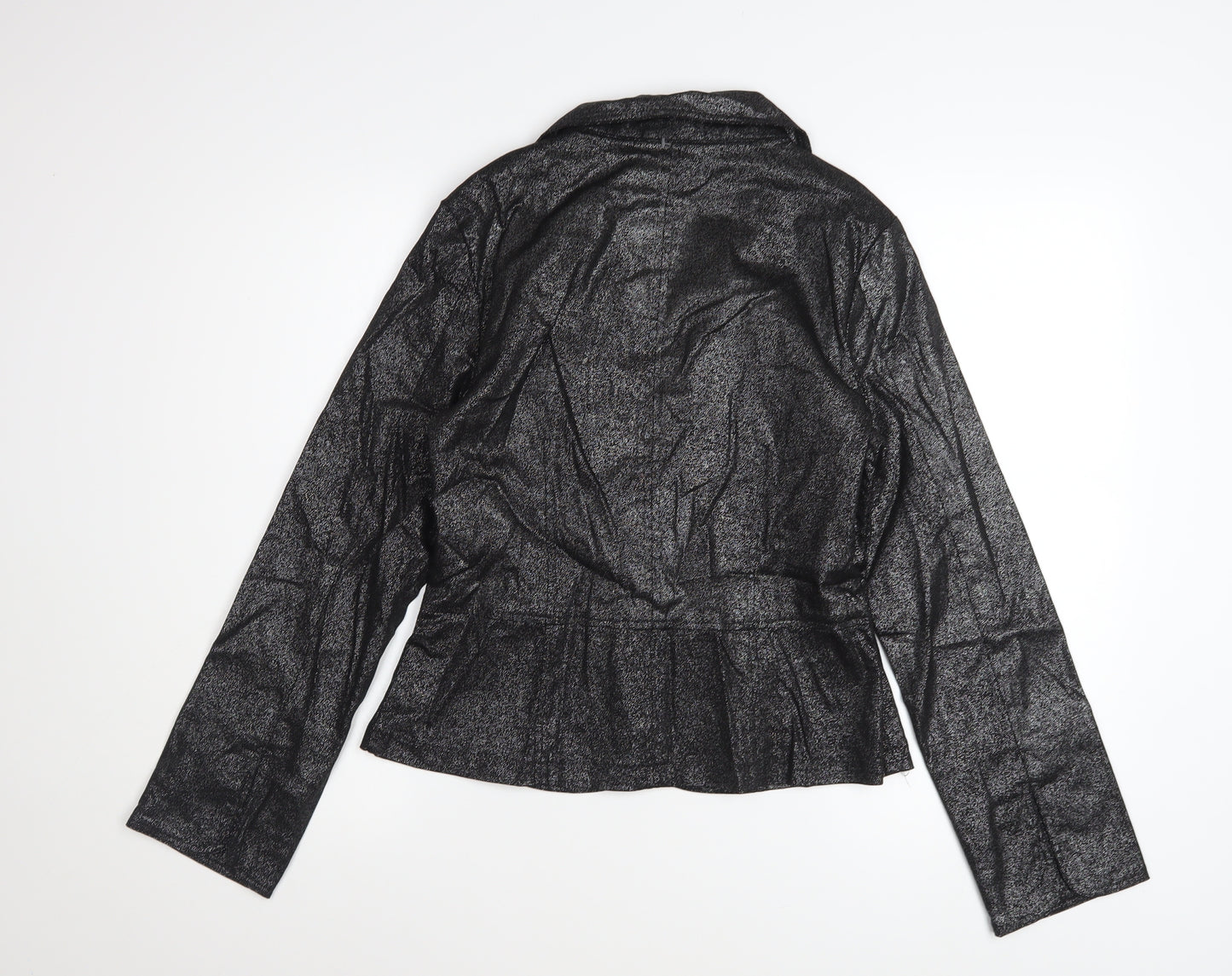 Roommates California Women’s Black L Glitter Blazer Jacket