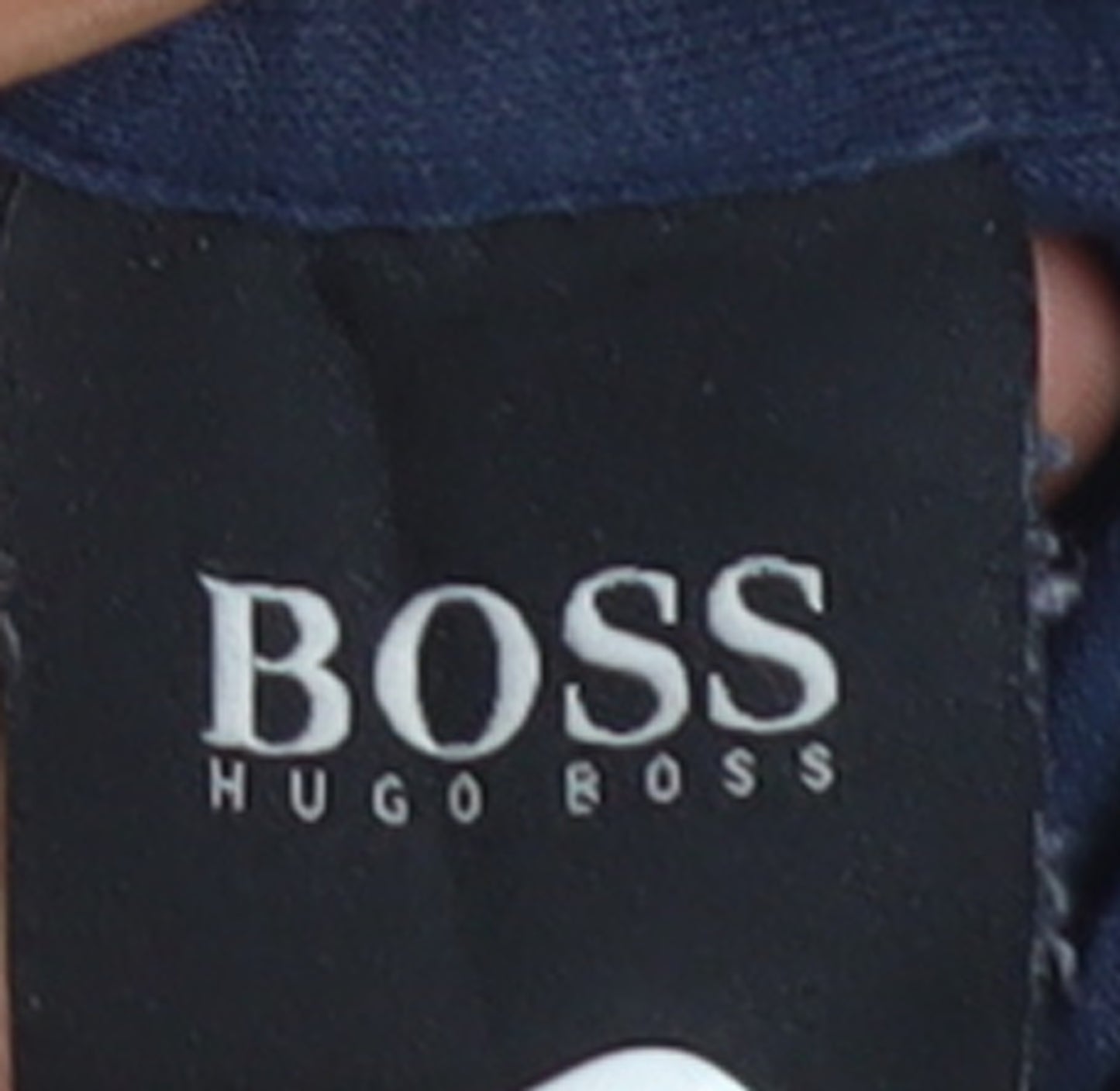 Hugo Boss Men's Blue Pullover Hoodie L Long Sleeve Cotton Elastane