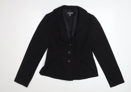 Apt.9 Womens Black Size 8 Tailored Blazer Jacket