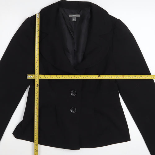 Apt.9 Womens Black Size 8 Tailored Blazer Jacket